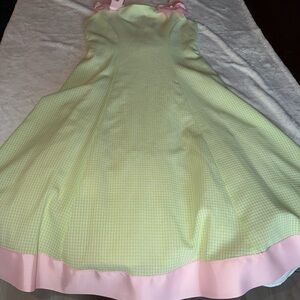 Bonnie Jean Pastel Pink and Green Dress